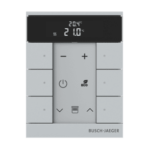 Busch-Tenton®, RTR, 6-fach, alusilber, mit Display, für Busch-free@home® SBR-F-6.0.11-83 Busch Jaeger 2CKA006220A0882