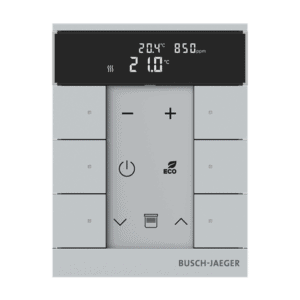 Busch-Tenton®, RTR IAQ, 6-fach, alusilber, mit Display, für Busch-free@home® SBC-F-6.0.11-83 Busch Jaeger 2CKA006220A0884
