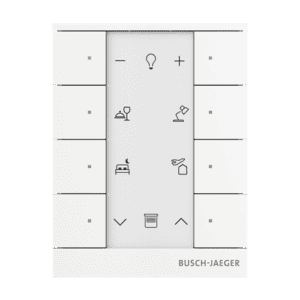 Busch-Tenton®, 8-fach, Bedienelement, weiß, für Busch-free@home® SB-F-8.0.11-84 Busch Jaeger 2CKA006220A0886