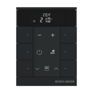 Busch-Tenton®, RTR, 6-fach, schwarz matt, mit Display, für Busch-free@home® SBR-F-6.0.11-885 Busch Jaeger 2CKA006220A0900