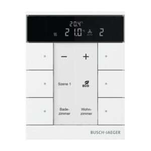 Raumtemperaturregler Nebenstelle mit Bedienfunktion 6-fach, Busch-Tenton® SBS/U6.0.11-84 Busch Jaeger 2CKA006330A0001