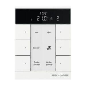 Raumtemperaturregler Nebenstelle mit Bedienfunktion 6-fach, Busch-Tenton® SBS/U6.0.11-884 Busch Jaeger 2CKA006330A0033