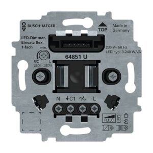 LED-Dimmer-Einsatz flex, 1-fach 3-240VA 64851 U Busch Jaeger 2CKA006500A0012