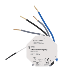 Binäreingang WaveLINE 2-fach 230 V~ 6725 Busch Jaeger 2CKA006720A0007