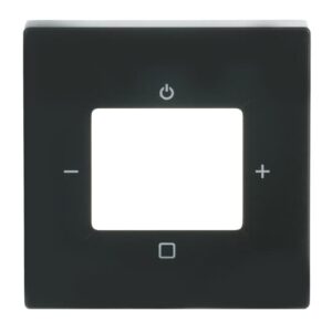 Zentralscheibe mit Aufdruck Busch-Radio anthrazit - Plattform 63 8252-81-101 Busch Jaeger 2CKA008200A0248