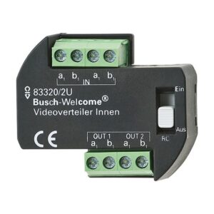 Videoverteiler Innen UP, 2-fach zur Montage in einer Unterputzdose 83320/2 U Busch Jaeger 2CKA008300A0042
