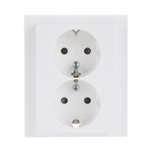 SCHUKO® Doppelsteckdose volle Abdeckung Safety+ 202 EUJB-84 Busch Jaeger 2TKA00003889