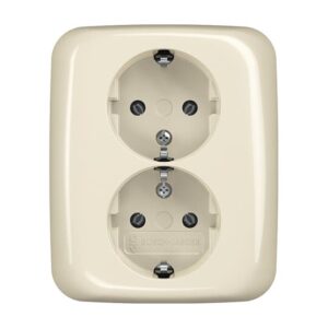 SCHUKO® Doppelsteckdose volle Abdeckung 202 EUJ-212 202 EUJ-212 Busch Jaeger 2TKA00003895