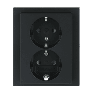 SCHUKO® Doppelsteckdose volle Abdeckung Safety+ 202 EUJB-885 Busch Jaeger 2TKA00003925