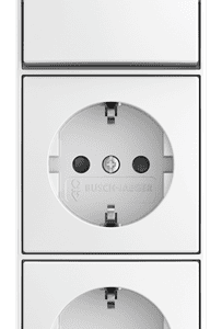 Kombination Wippschalter Aus/Wechselschaltung SCHUKO® Doppelsteckdose Safety+ 2601/6/20/2 EAPBJ-524 Busch Jaeger 2TKA00005544