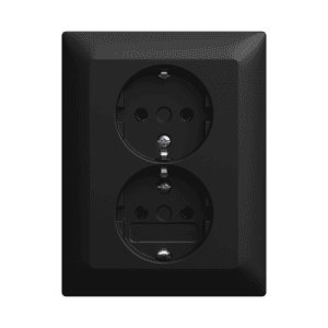 SCHUKO® Doppelsteckdose volle Abdeckung  Busch-balance® SI 202 EUJ-915 Busch Jaeger 2TKA00005985