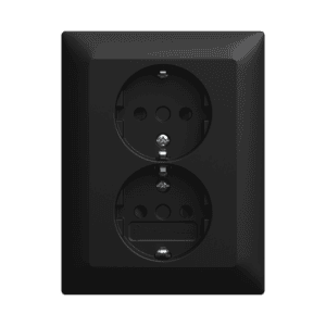 SCHUKO® Doppelsteckdose volle Abdeckung Safety+ Busch-balance® SI 202 EUJB-915 Busch Jaeger 2TKA00005986