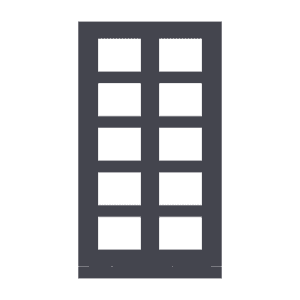 Frontplatte Audio, 2/5, anthrazit 413910CF-B-03 Busch Jaeger 2TMA220160B1011