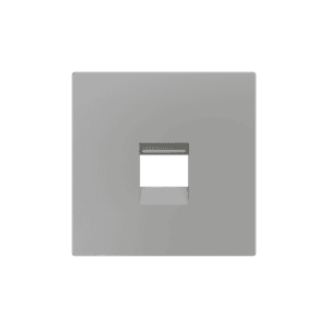 ZS55. Abdeckung für  RJ45 Anschluß 55x55 mm - 1 Modul - Silber Zennio 830001206