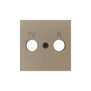  ZS55. Abdeckung für TV/R Einsatz 55x55 mm - Champagne Zennio 830001504