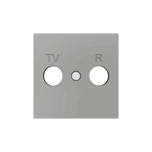  ZS55. Abdeckung für TV/R Einsatz 55x55 mm - Silber Zennio 830001506