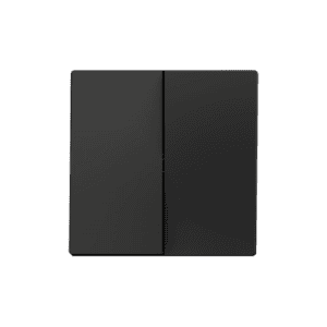 ZS55. Zweifache Schalterabdeckung 55x55 mm - Schwarz Zennio 830001905
