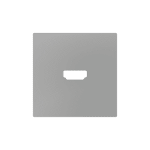 ZS55. Abdeckung für HDMI Einsatz 55x55 mm - Silber Zennio 830002506