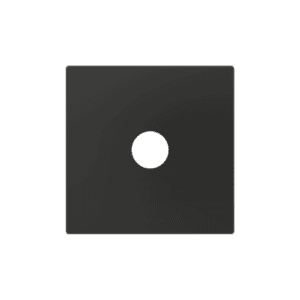 ZS55. Abdeckung für Klinke 3.5mm Einsatz 55x55 mm - Schwarz Zennio 830002705