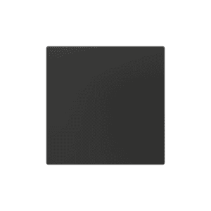 ZS55. Blende 55x55 mm - schwarz. Benötigt Metallplatte (8300035), ist nicht enthalten. Zennio 830002805