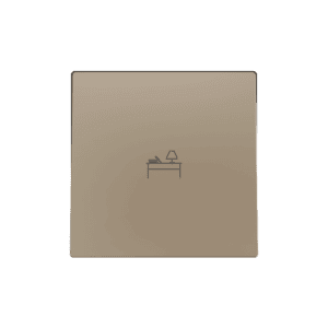 ZS55. Einfachschalterabdeckung 55x55 mm - Champagne - Custom Design. Minimum: 100 Einheiten pro Design Zennio 830004204