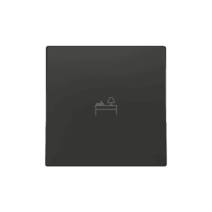 ZS55. Einfachschalterabdeckung 55x55 mm - Schwarz - Custom Design. Minimum: 100 Einheiten pro Design Zennio 830004205