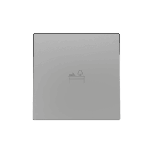 ZS55. Einfachschalterabdeckung 55x55 mm - Silber - Custom Design. Minimum: 100 Einheiten pro Design Zennio 830004206
