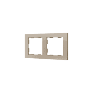 ZS55. Rahmen - 2 Module - Champagne Zennio 980000204