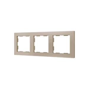 ZS55. Rahmen - 3 Module - Champagne Zennio 980000304