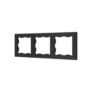 ZS55. Rahmen - 3 Module - Schwarz Zennio 980000305