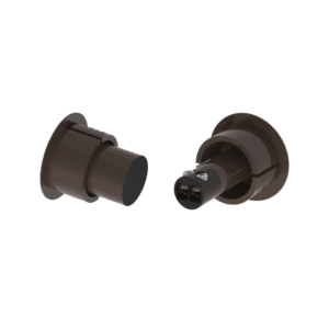 Magnetkontakt für den bündigen Einbau in Metalltüren oder -fenstern - braun Zennio 990004612