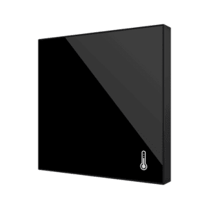 Flat AmbienT. Temperaturfühler (Standard Design) Schwarz. Zennio ZACFATA