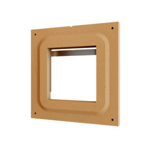 Montageplatte für Trockenbauwand für Tecla X Zennio ZACFLTEC