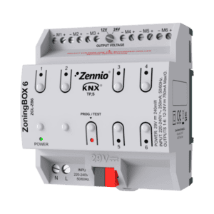 KNX Klimaaktor für AC Klimasysteme mit Zonenregelung 6 Zonen Zennio ZCL-ZB6
