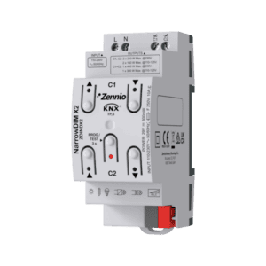 NarrowDIM X2. Universaler Dimm-Aktor, 2 Kanäle x 210W. Zennio ZDINDX2