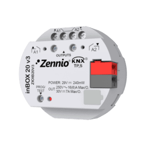inBOX 20 v3. KNX Multifunktionsaktor für Unterputzmontage - 2 Ausgänge 16 A Zennio ZIOIB20V3
