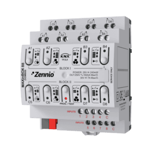 MAXinBOX 88. KNX Multifunktionsaktor mit KNX Secure - 8 Ausgängen 16 A und 8 A/D Eingängen Zennio ZIOMB88