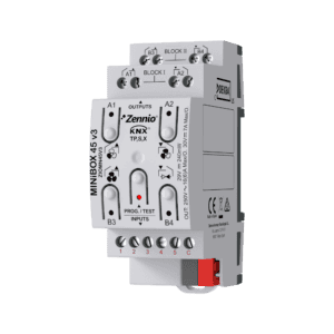 MINiBOX 45 v3. 2-Rohr Fan-Coil-Controller mit KNX Secure - 5 A/D Eingänge Zennio ZIOMN45V3
