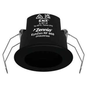 EyeZen RF 868. KNX RF Bewegungsmelder für Deckenmotage (868 MHz) - Schwarz. Zennio ZPDEZRF868A