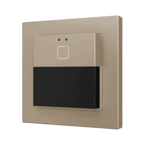 Presentia W1 v2. KNX Bewegungsmelder für Wandmontage - 1 Taste - Champagne Zennio ZPDW1V2C