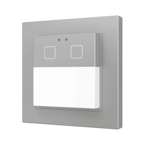 Presentia W2 v2. KNX Bewegungsmelder für Wandmontage - 2 Tasten - Silber Zennio ZPDW2V2S