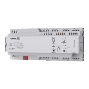 ALLinBOX1612 v3. Multifunktionsaktor mit 16 16 A Ausgängen, 12 Analog/Digital Eingängen, IP Interface, Logik-Modul und KNX Netzteil Zennio ZPR1612V3