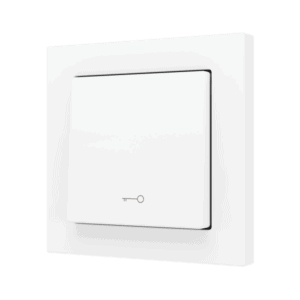 ZS55. Soft Einfachtaster für 1 Binäreingang 55x55 mm – Schlüssel Symbol – Weiß matt Zennio ZS551PB1KMW