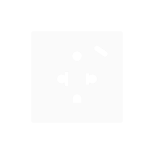ZS55. Euro-Amerikanischer Steckdosenabdeckung mit USB C 55x55 mm - Weiβ matt Zennio ZS55CEUA1USW