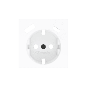 ZS55. Schuko-Steckdosenabdeckung mit USB C und A 55x55 mm - Weiß matt Zennio ZS55CSC2USMW