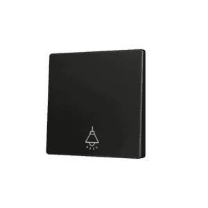 ZS55. Tasterabdeckung für Soft KNX Einfachtaster 55x55 mm. Untere Betätigung - Schwarz - Custom Design. Minimum: 100 Einheiten pro Design Zennio ZS55CSOFT11AC