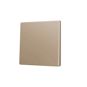 ZS55. Tasterabdeckung für Soft KNX Einfachtaster 55x55 mm. Untere Betätigung - Champagne Zennio ZS55CSOFT11C