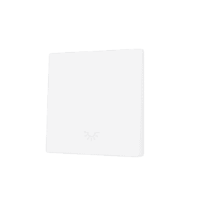 ZS55. Tasterabdeckung für Soft KNX Einfachtaster 55x55 mm. Untere Betätigung - Licht Symbol – Weiß matt Zennio ZS55CSOFT11LMW