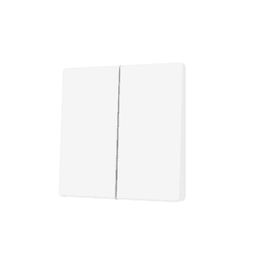 ZS55. Tasterabdeckung für Soft KNX Doppeltaster 55x55 mm. Obere&untere Betätigung - Weiß matt Zennio ZS55CSOFT24MW
