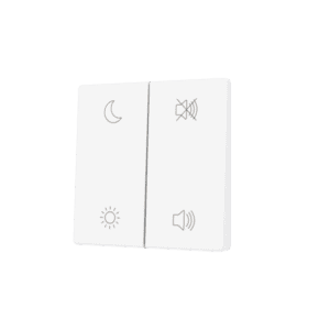 ZS55. Tasterabdeckung für Soft KNX Doppeltaster 55x55 mm. Obere&untere Betätigung - Weiß matt - Custom Design. Minimum: 100 Einheiten pro Design Zennio ZS55CSOFT24MWC
